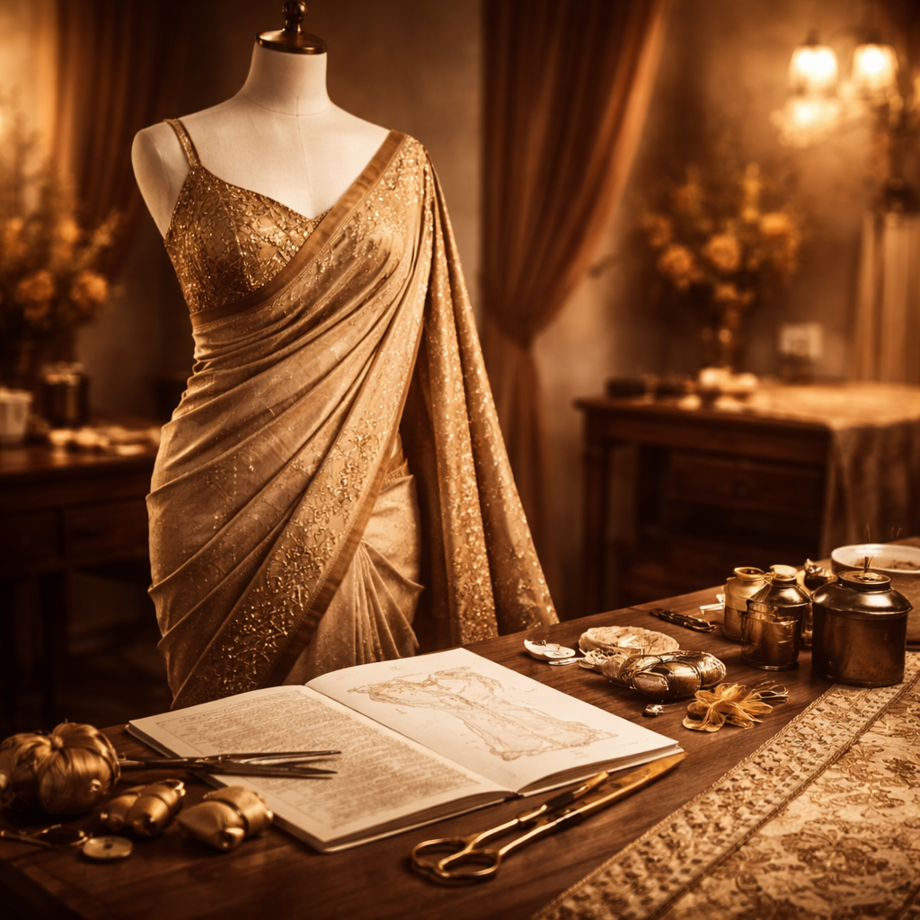 A timeless client story stitched in Banarasi fabric